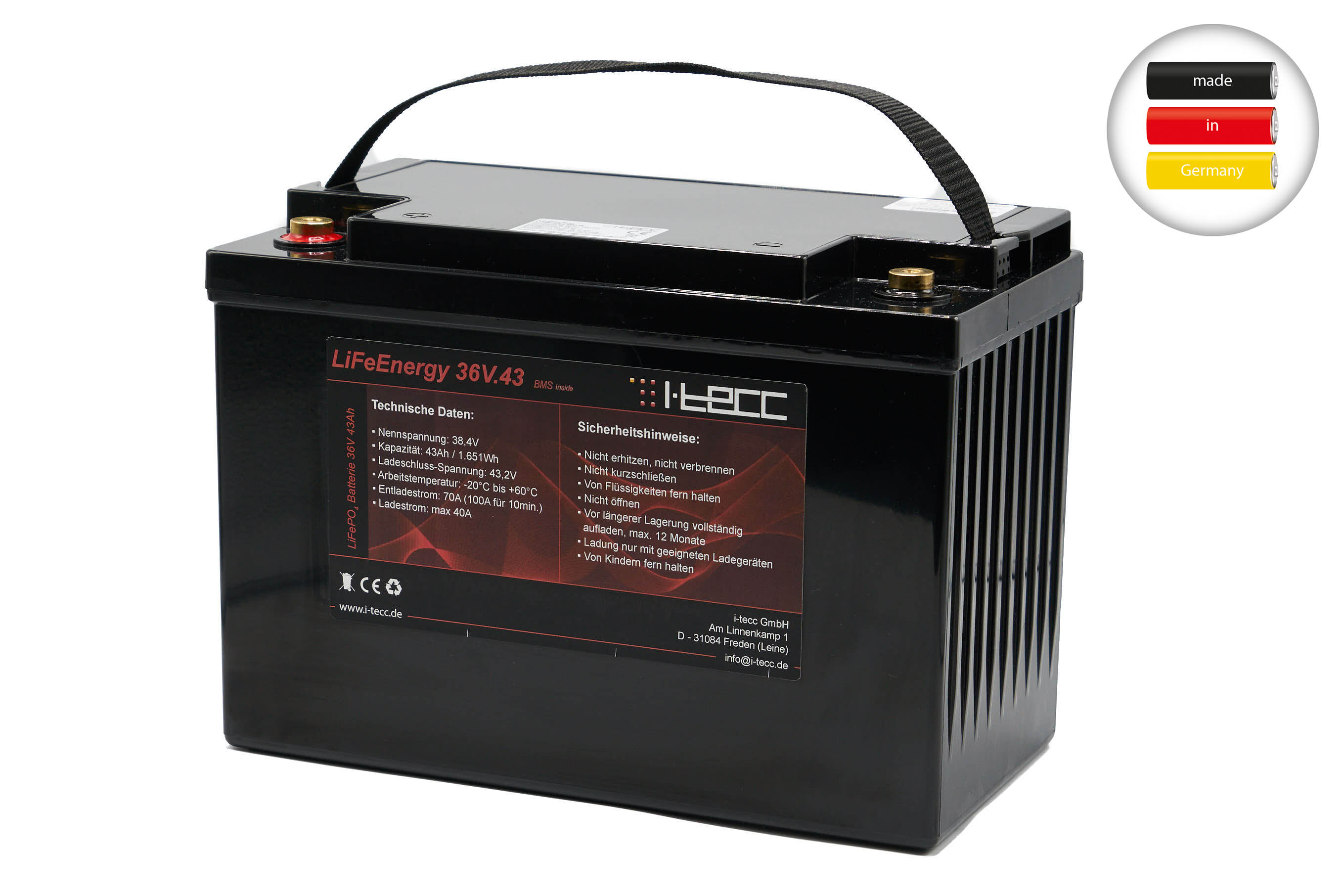 LiFePO4 Batterie 36V 43Ah