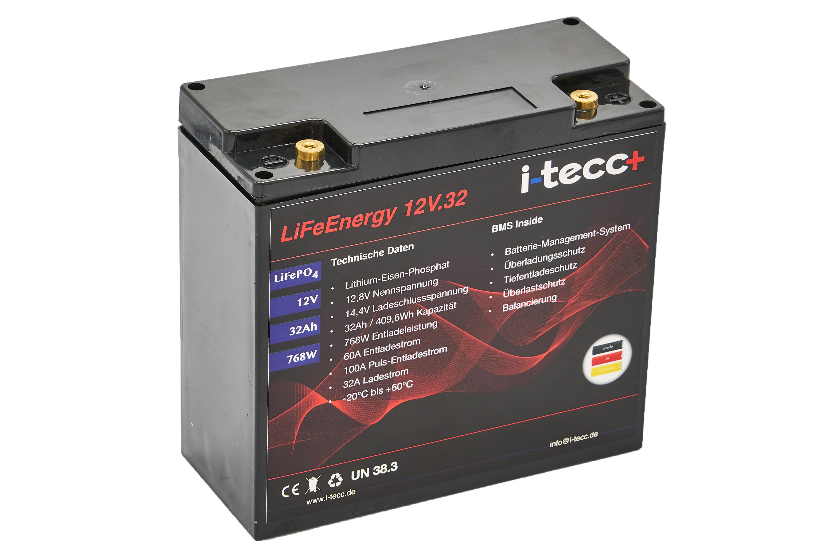 LiFePO4 Batterie 12V 32Ah