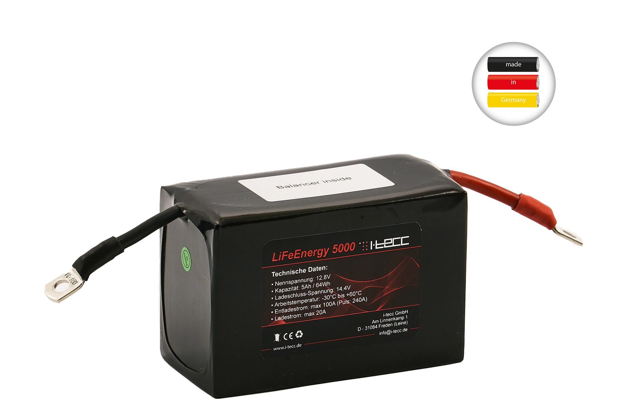 LiFePO4 Starterbatterie 12v 5Ah Cuprum