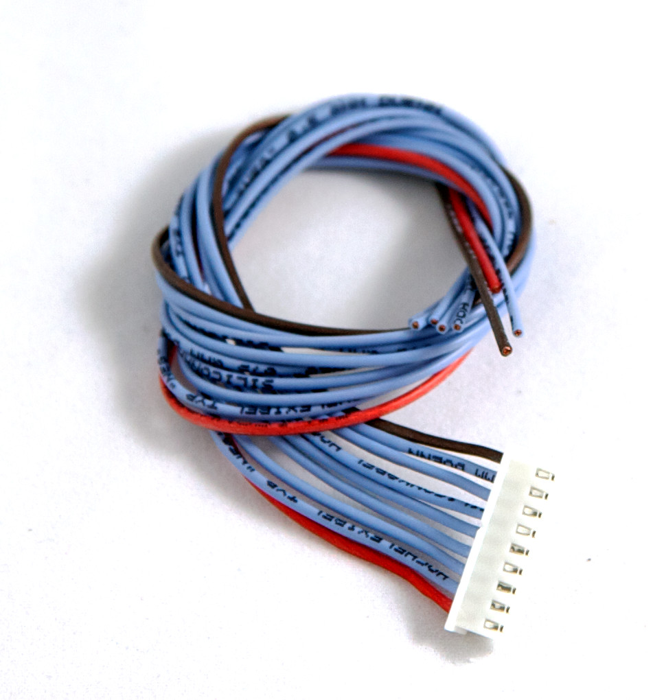 XH-Buchse 9-polig mit 30cm Silikonlitze